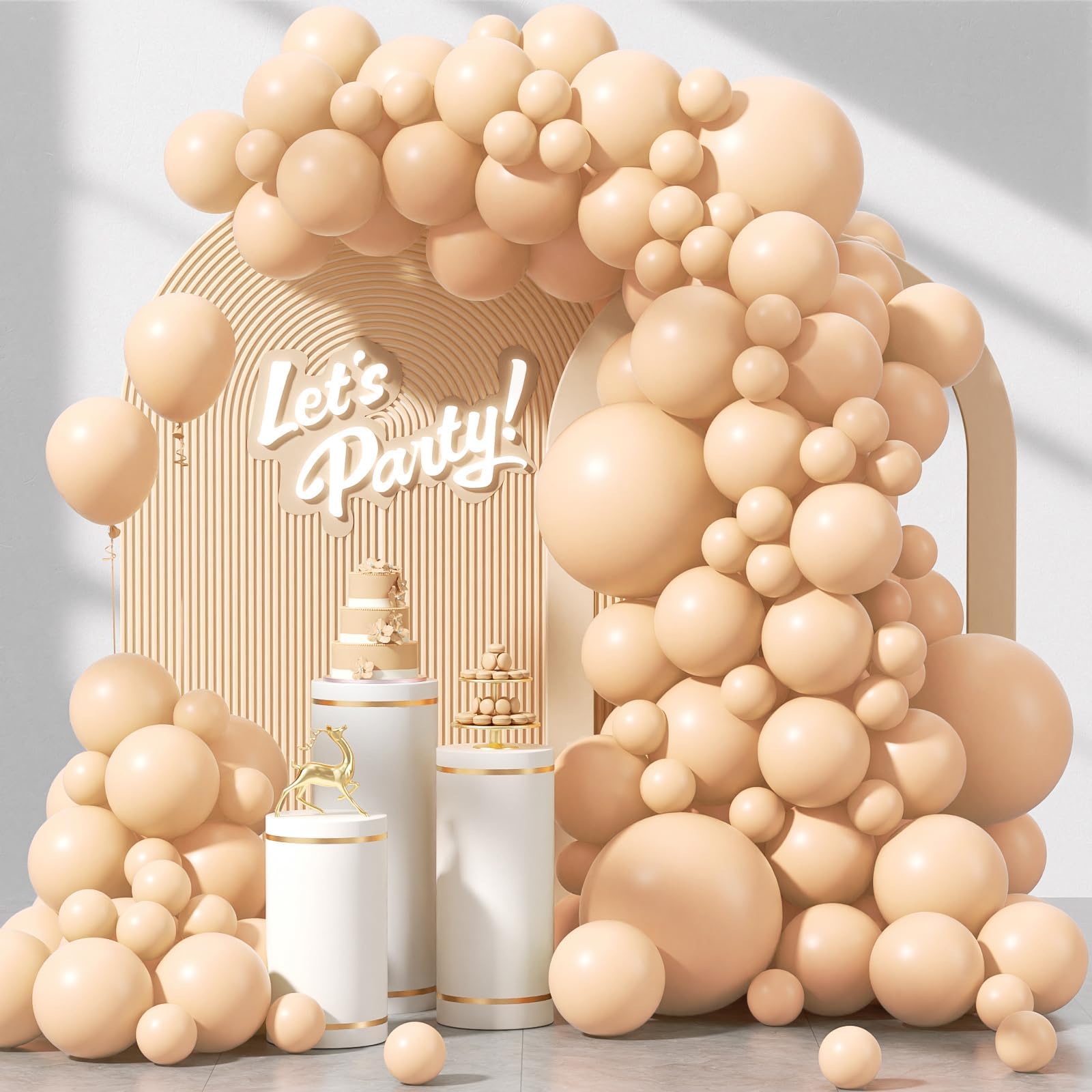 Metallic Gold Balloons - Garland Kit for Parties -15