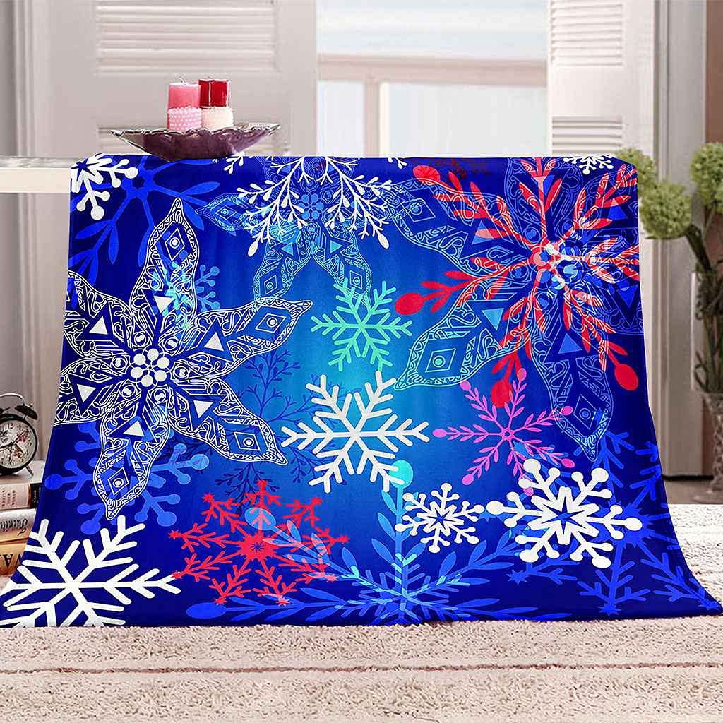 Couverture microfibre douce et thermorégulatrice 150x200cm motif abstrait 3D