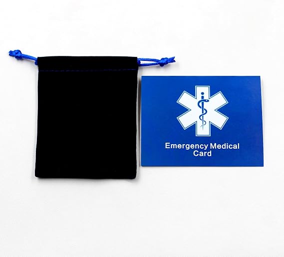 Medical Alert ID Necklace, Stainless Steel Personalized ID & QR Tag for Seniors, Women, Men YA5217