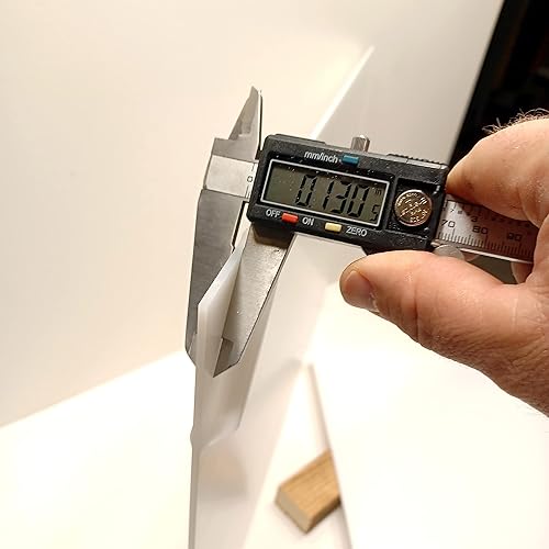 Miniatura 8 de Lámina acrílica fundida blanca, 12 x 18 x 1/8 pulgadas, ideal para fabricantes, maquinistas y constructores, hoja de plástico, tablas de cortar