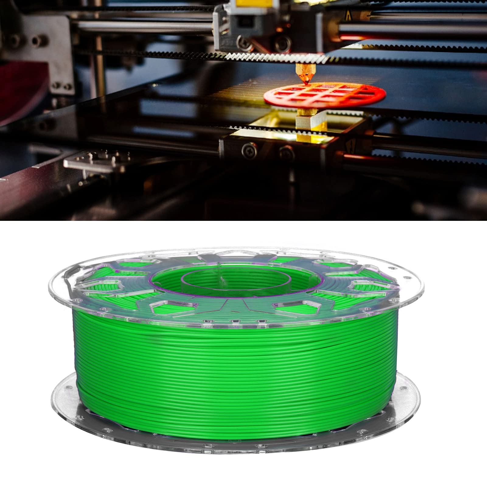 Niski Skurcz Zmiana Koloru Filament do Drukarki 3D Materiały Eksploatacyjne o Wysokiej Wytrzymałości do CR PLA 1 X Filament (Zielony)