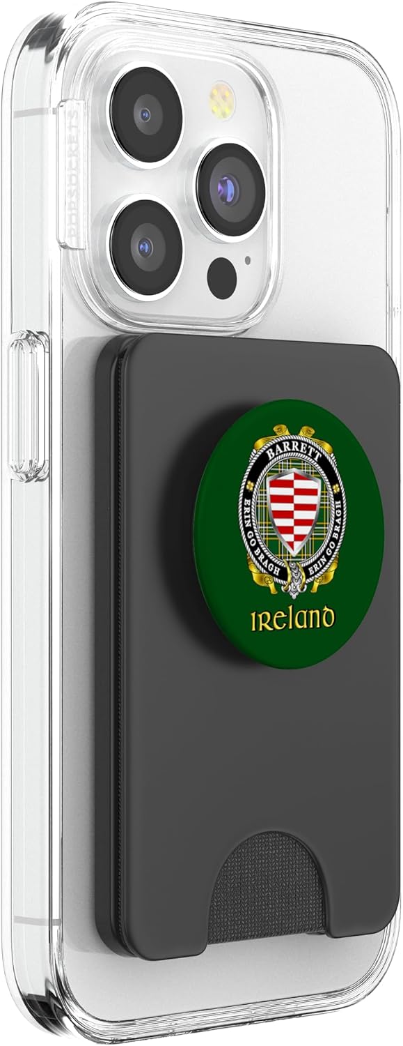 Barrett Irish Badge w/Irish National Tartan PopSockets PopWallet for MagSafe