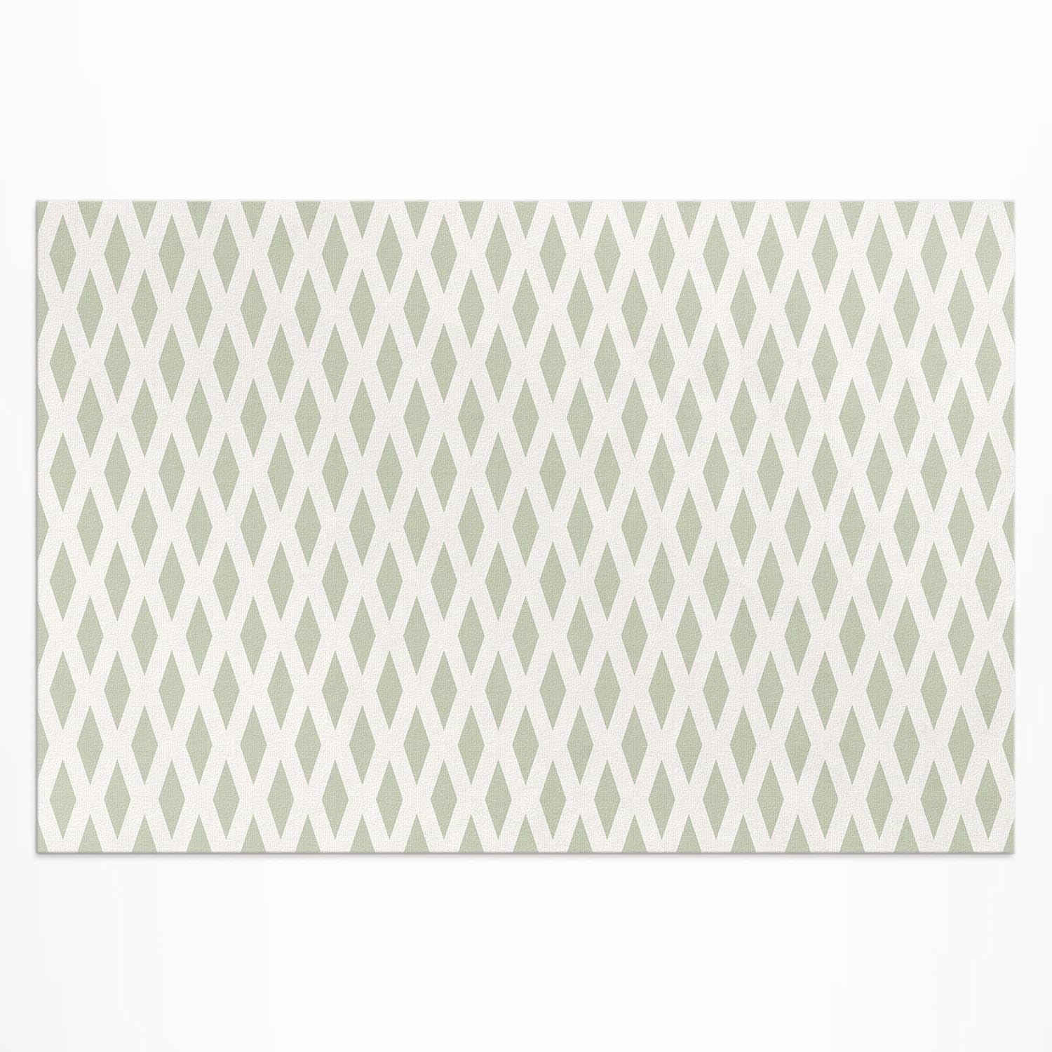 Tapis du sol vinyle 60x90 cm imperméable géométrique pour balcon