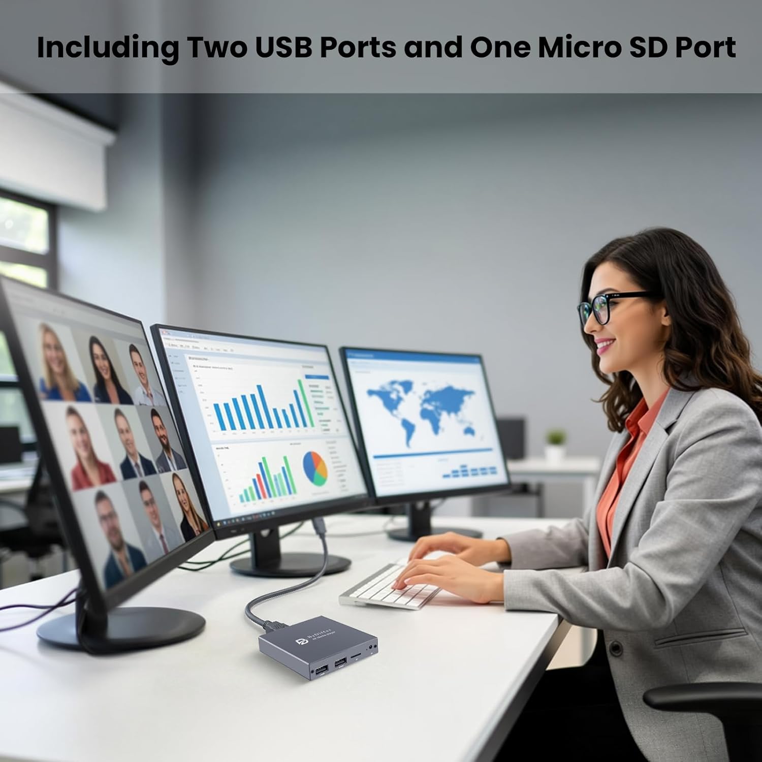 ByDiffer 4K Digital Media Player, TV MP4 Video Player for USB Drive/TF Card, 4K@60Hz Digital Signage HD Media Players with HDMI/AV/Optical, H.265/HEVC, Looping Auto Playback, Grey