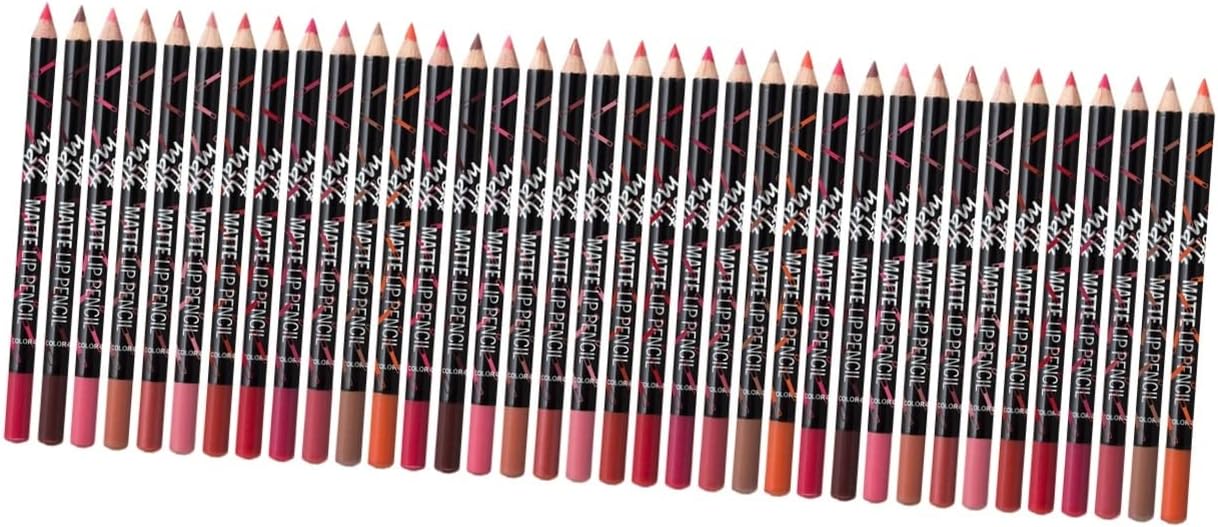 LALAFINA 36 Pcs Black Lipstick Matte Lipstick Matte Eyeliner Matte Lip