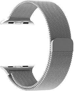 Generic Silver milanase loop for apple watch 40 mm 4 series