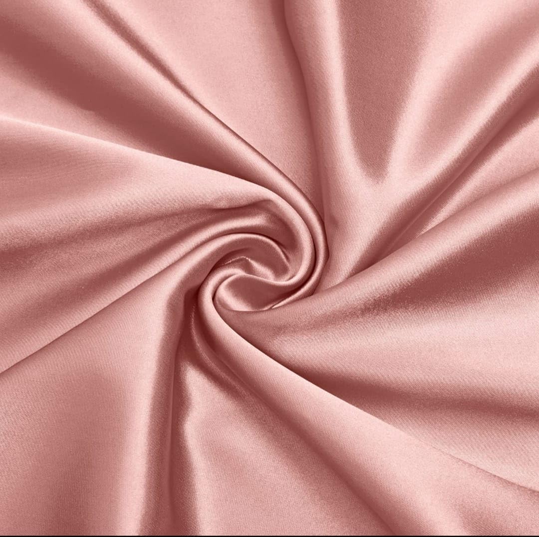 Unstitched Satin Fabric – Soft Glossy Finish, 44" Width, Versatile for Apparel and décor Projects. (Rose Gold), Price is per Meter-image-8