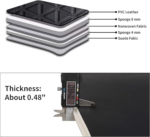 Miniatura 9 de Juego completo de fundas de asiento de automóvil, funda de cojín antideslizante de piel sintética para vehículo, protectores impermeables para