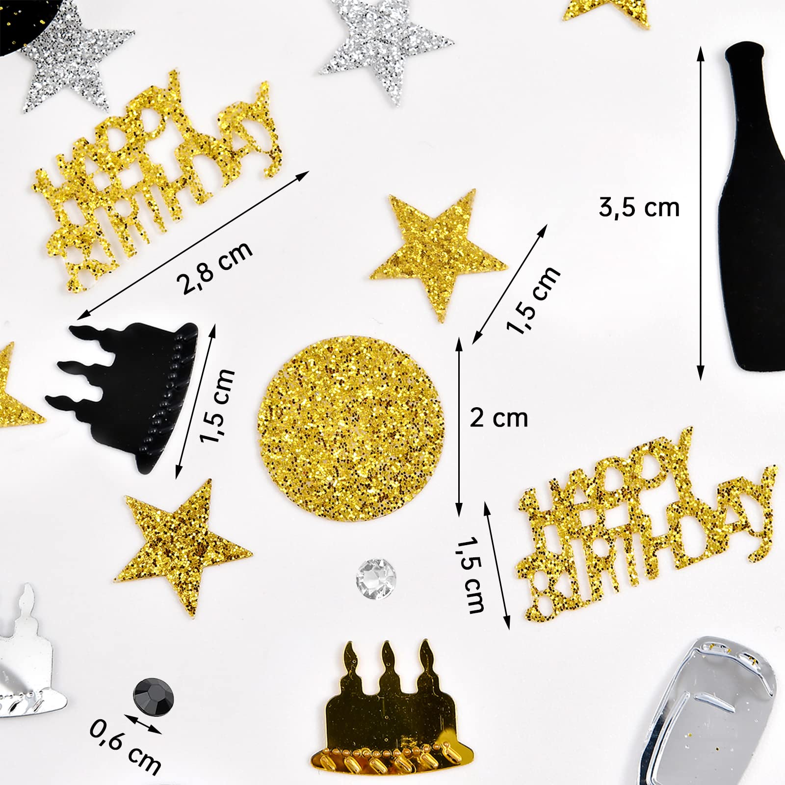 Konfetti-Set Für 50. Geburtstag – 1000 Stück In Rosa & Silber – Mit 'Happy Birthday' & '50' Motiven Für Tischdeko & Party
