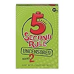 5 Second Rule Uncensored Card Games for Adults - Adult Card Games for Game Night, Travel, Funny Adult Card Game & Icebreaker, Game Nights, Think Fast and Shout Out Answers, Ages 17+