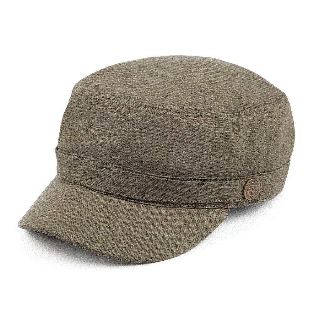 Jaxon & James Herringbone Army Cap - Olive - Medium