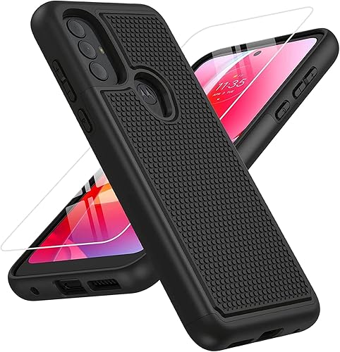 BNIUT Funda para Motorola Moto G Power 2022 funda Moto G Play 2023 y funda Moto G Pure 2021 - Funda protectora de doble capa resistente a los golpes