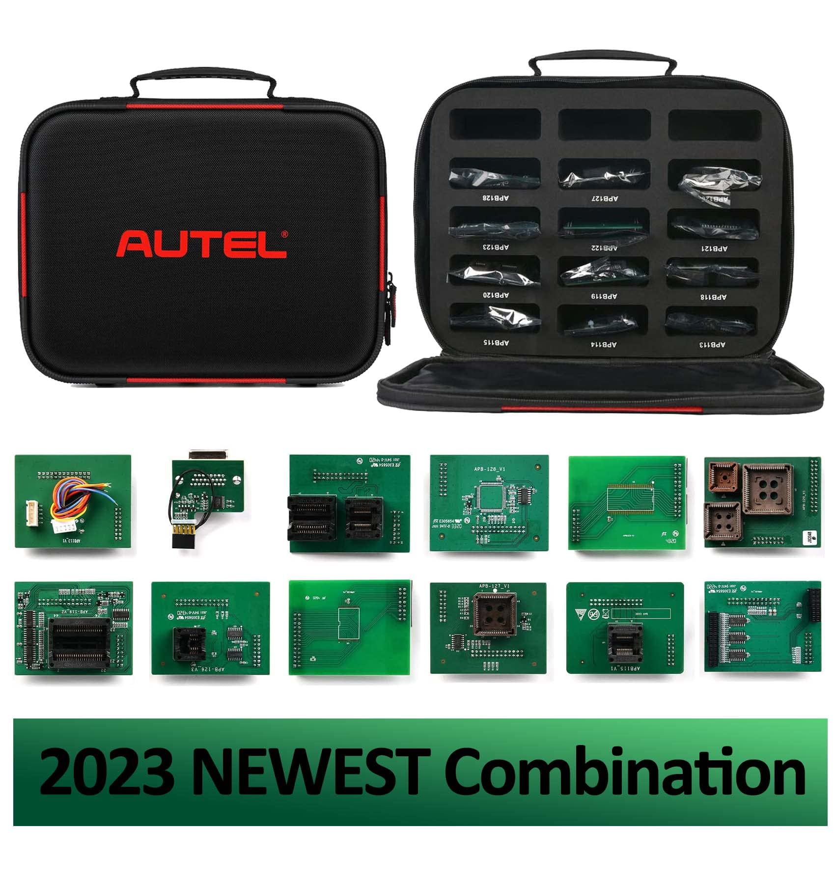 Autel MaxiIM IMKPA Programmieradapter-Set mit erweitertem Schlüssel, enthält 12 Adapter, kompatibel mit dem XP400Pro Schlüssel- und Chip-Programmierer, funktioniert mit IM508+XP400P IM608Pro IM608II