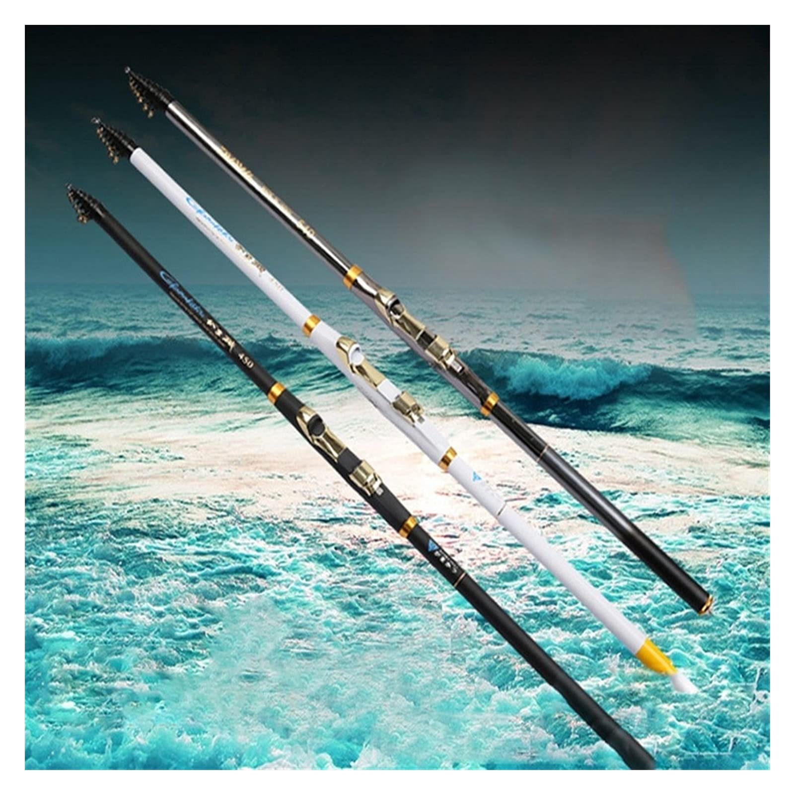 Canne à Pêche Télescopique 2.7m-6.3m En Fibre De Carbone – Pour Mer, Rivière, Bateau – Spinning Carp Feeder - 14