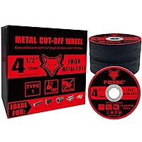 Vista 5 de FOXBC Discos de rueda de corte de 4-1/2 pulgadas para amoladora angular, corte para metal y acero inoxidable, 4-1/2 pulgadas x 0.045 pulgadas x 7/8