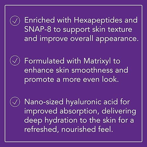 Miniatura 3 de Omni Bioceuticals Suero Hialurónico Rejuvenecedor con Hexapéptidos, 1.7 fl oz