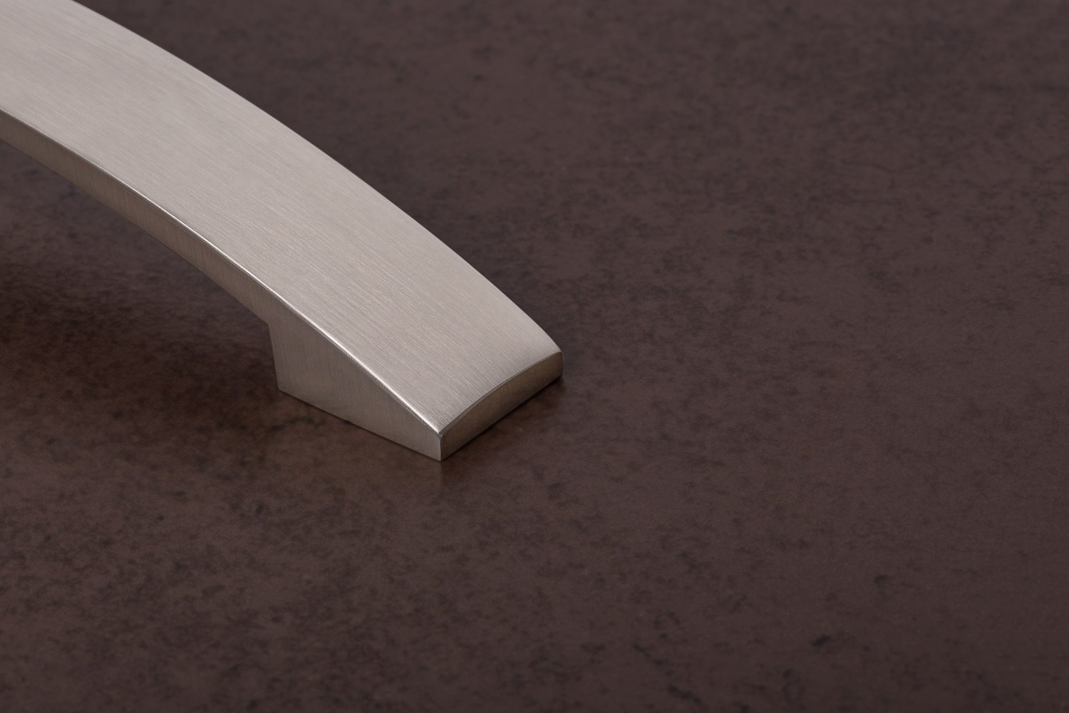 Gedotec - Maniglie per cassetti, effetto acciaio INOX, 160 mm, manico ad arco per cucina, altezza 32 mm, manico da cucina in alluminio, 10 pezzi, moderne maniglie con viti
