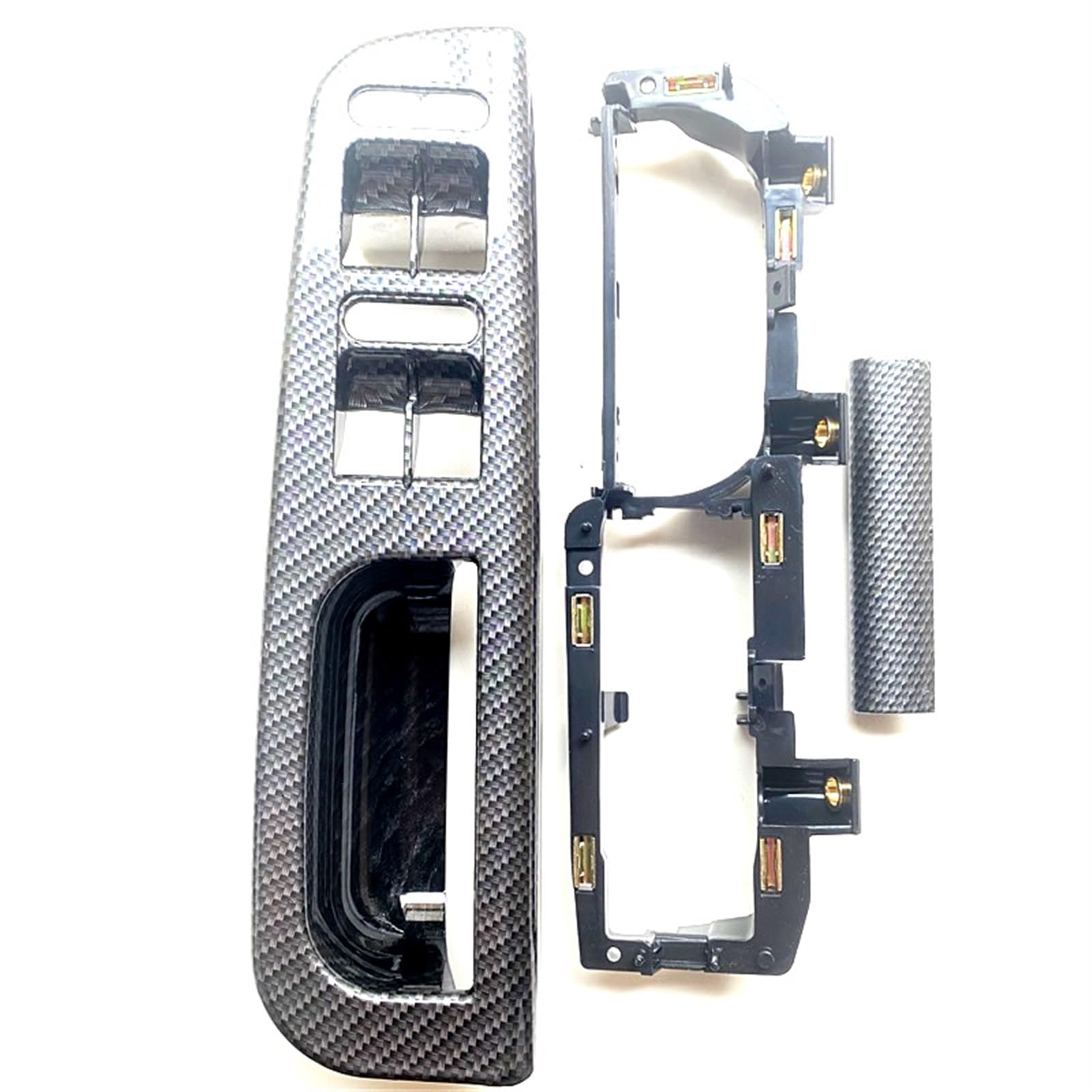 Maniglia for porta con motivo in fibra di carbonio Telaio | interruttore for finestra, per VW, per Passat, for B5 98-05 3B186717E 3B4867179B