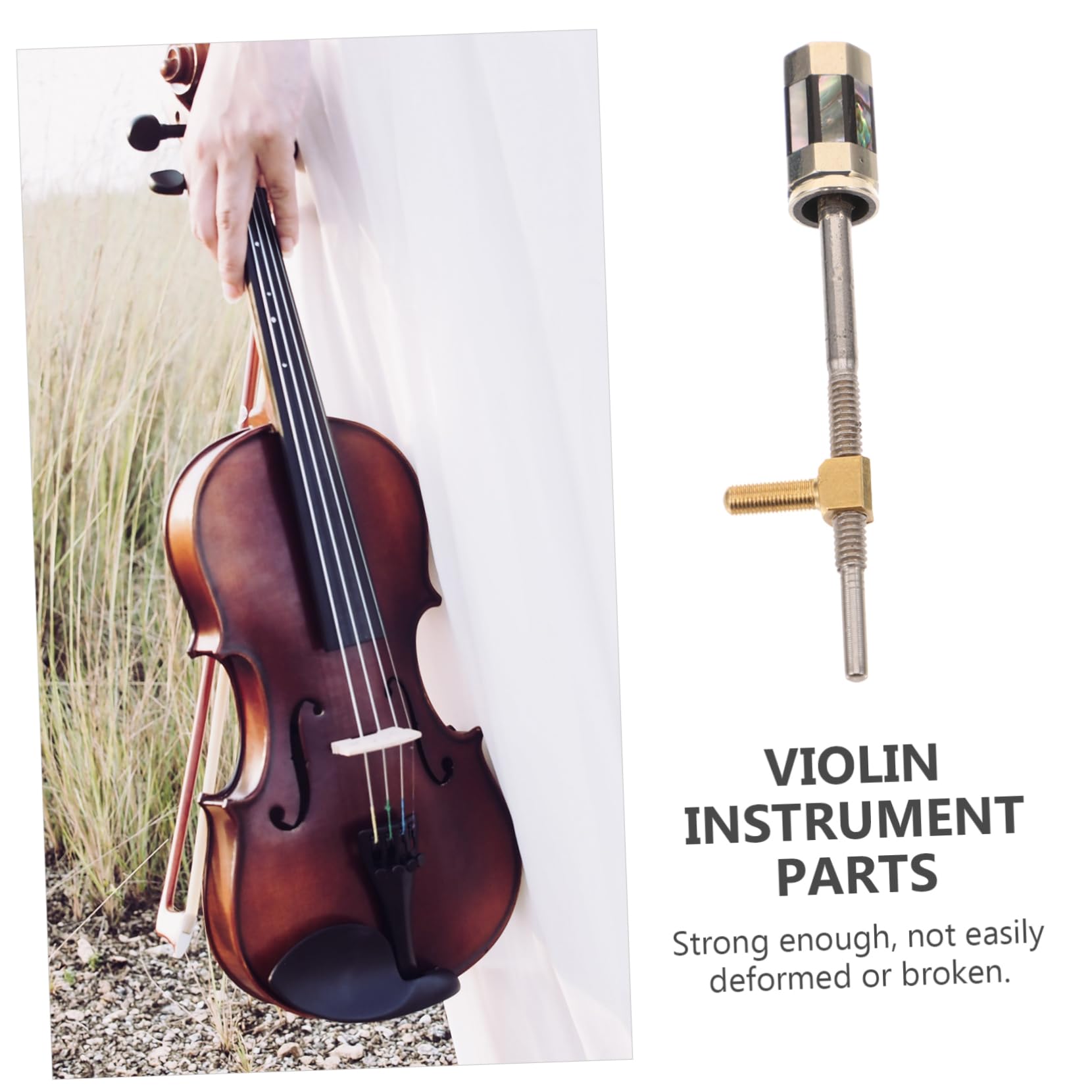 バイオリンなどのパーツ山程 Amazon | TOGEVAL 属製バイオリン弓フロッグ用ネジ 交換部品 耐摩耗性