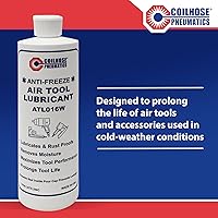 Vista 3 de Coilhose Pneumatics ATL016W Lubricante de Aire para Herramientas de Invierno, Botella de 16 onzas
