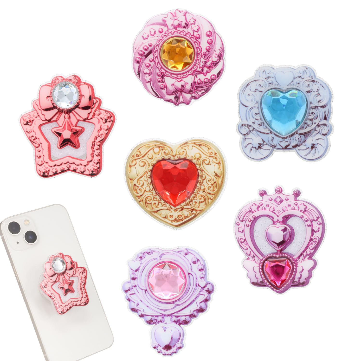 Amazon.co.jp: セボンスター スマホグリップ ＜ 全6種 ＞ 粧美堂 (単品