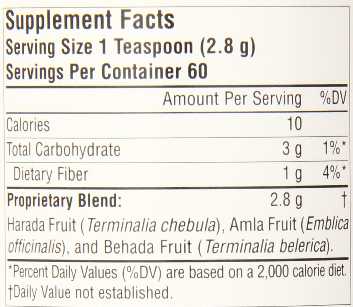 Planetary Herbals Triphala Internal Cleanser Powder, 6 Ounce : Health & Household