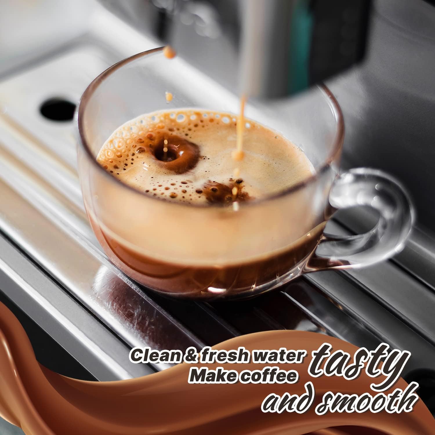 ICEPURE Coffee Machine Water Filter Replacement for Breville BWF100, BES980XL, BES920XL, BES870XL, Barista Espresso Machines, Ion Exchange Resin, Reduces Heavy Metals & Improves Coffee Taste, 24PACK