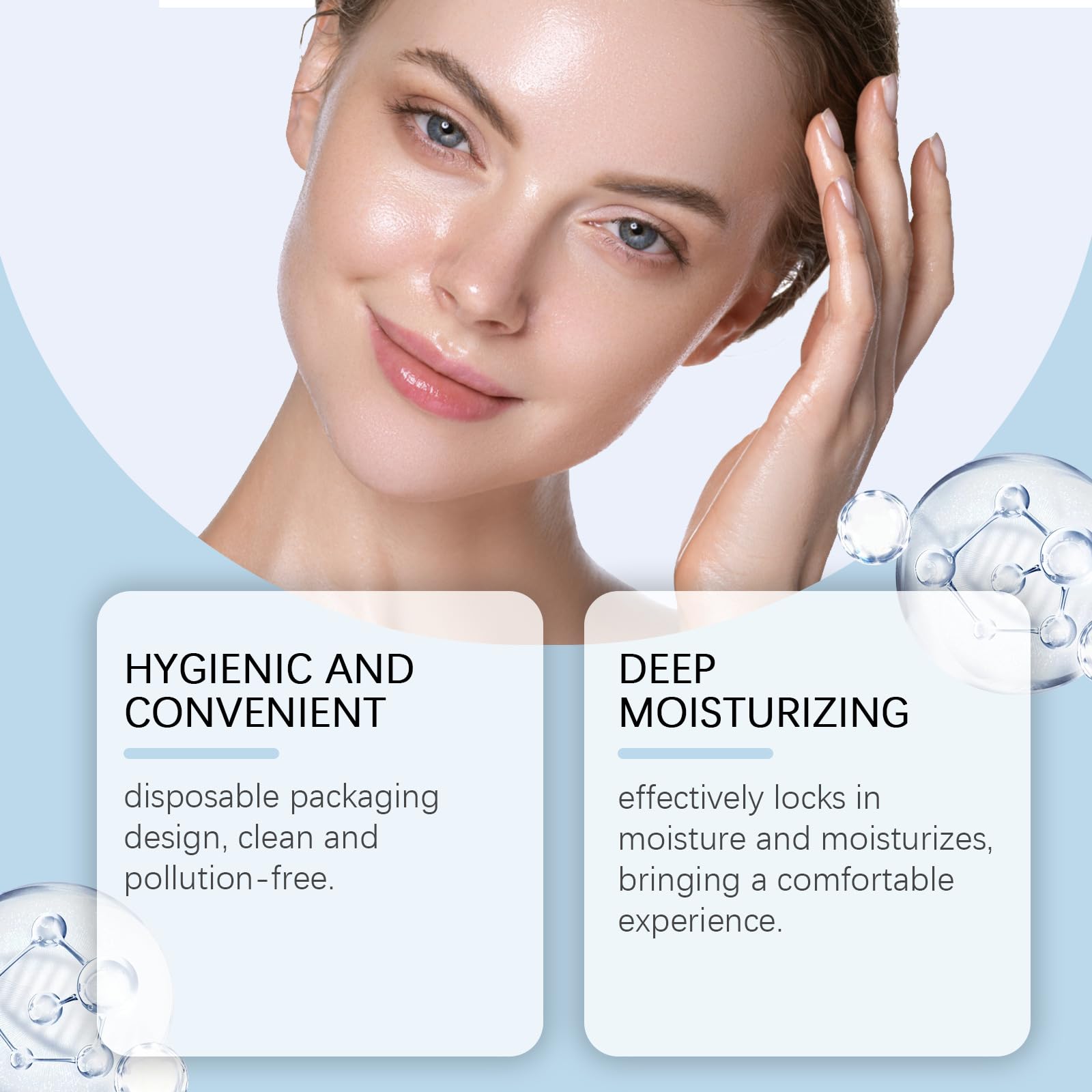 30 sztuk sterylnych ampułek z kwasem hialuronowym, 1,2 ml, 3% serum 4D HA do twarzy, nawilżający krem nawilżający do suchej i wrażliwej skóry, serum starzeniowe z kolagenem (5 pudełek)