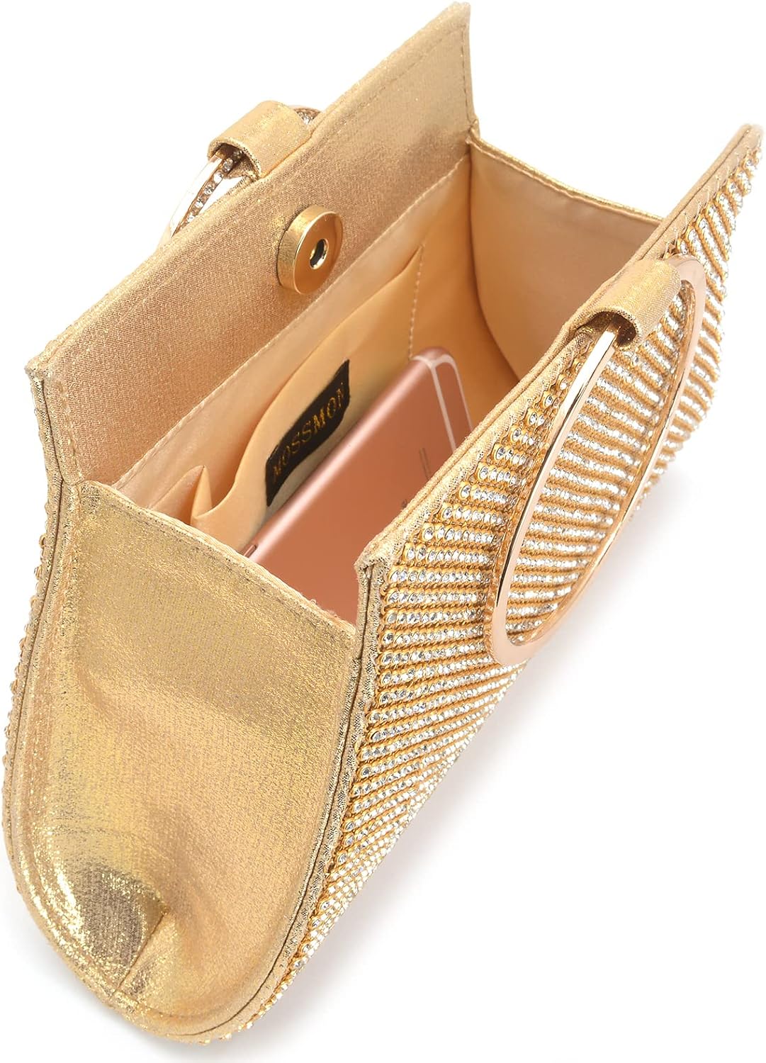 Crystal Clutch Purses Bride and Bridesmaid Handbag Elegant Wristlet Evening Bag for Women | Crystal, Bride and Bridesmaid, Elegant - Image 5