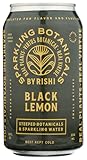 Rishi Tea Black Lemon Sparkling Beverage&comma; Gluten Free&comma; Non GMO&comma; 12 Fluid Ounce &lpar;Pack of 12&rpar;