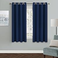 Vista 49 de MYSKY HOME - Cortinas opacas amarillas para sala de estar y dormitorio, cortinas de 84 pulgadas de largo, con ojales, cortinas de oscurecimiento