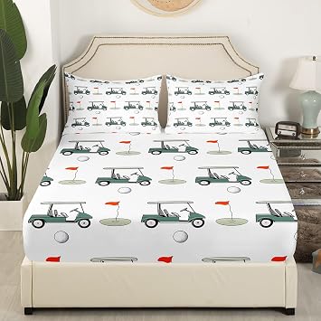 Feelyou Golf Sheets 3Pcs Twin Size Kids Boys Girls