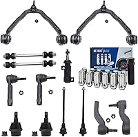 Vista 126 de Detroit Axle - Kit de suspensión frontal de 15 piezas para Jeep Grand Cherokee 99-04 1999 2000 2001 2002 2003 2004, brazos de control superior e
