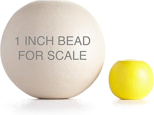 Miniatura 8 de 150 cuentas de madera de arce acanaladas redondas multicolor a granel de 0.787 in x 0.748 in cuentas de madera con agujero de 0.138 in