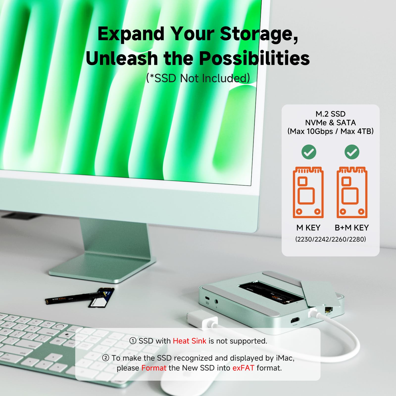 Amazon.co.jp: Minisopuru DS802PRO iMac Accessories with 4K@60Hz