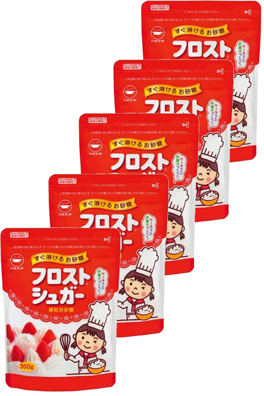 Amazon.co.jp: カップ印 フロストシュガースタンドパック (300g) 5袋