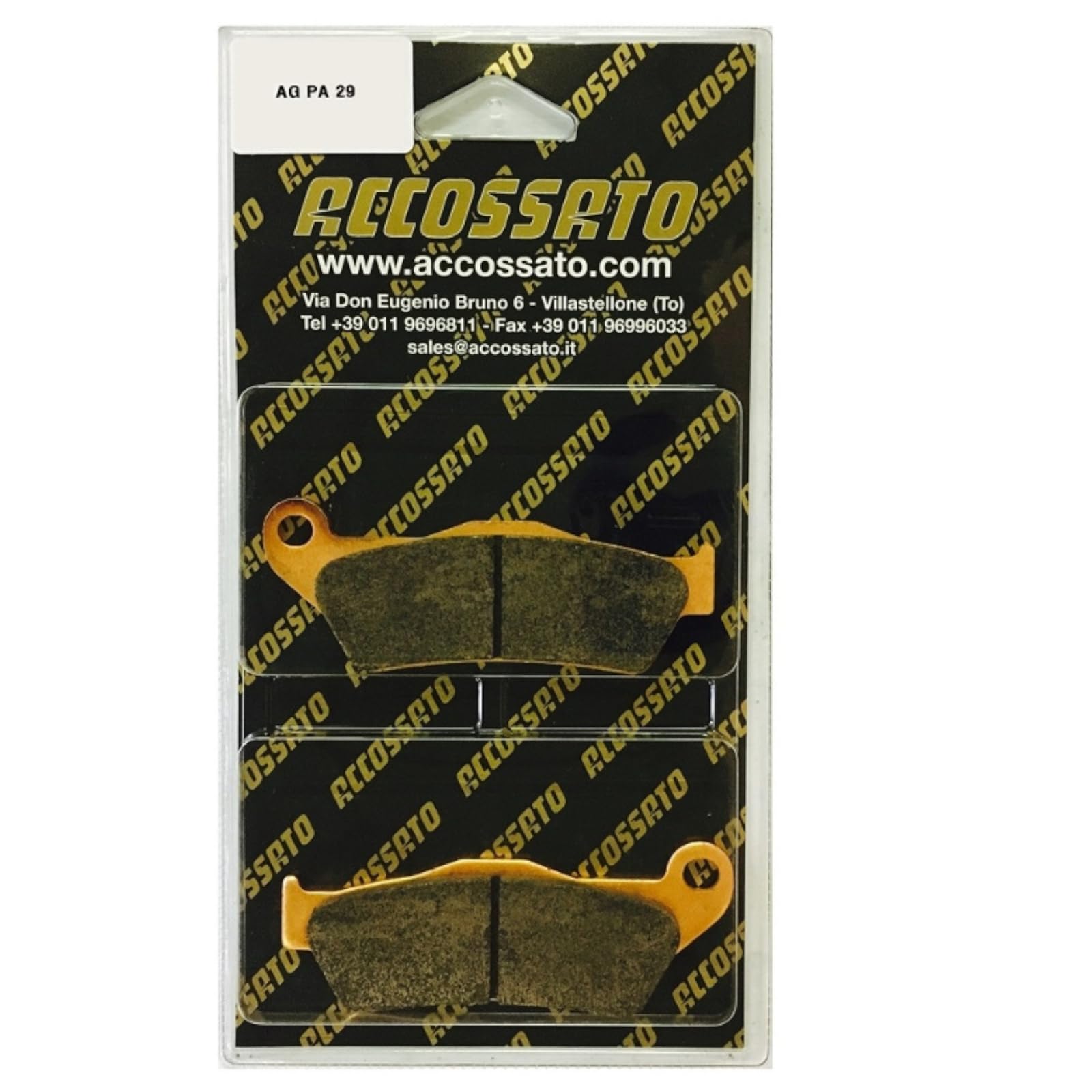 Accossato Bremsbeläge – Gesinterte Mischung, Für MBK 150 Skyliner 2001, Frontbremse