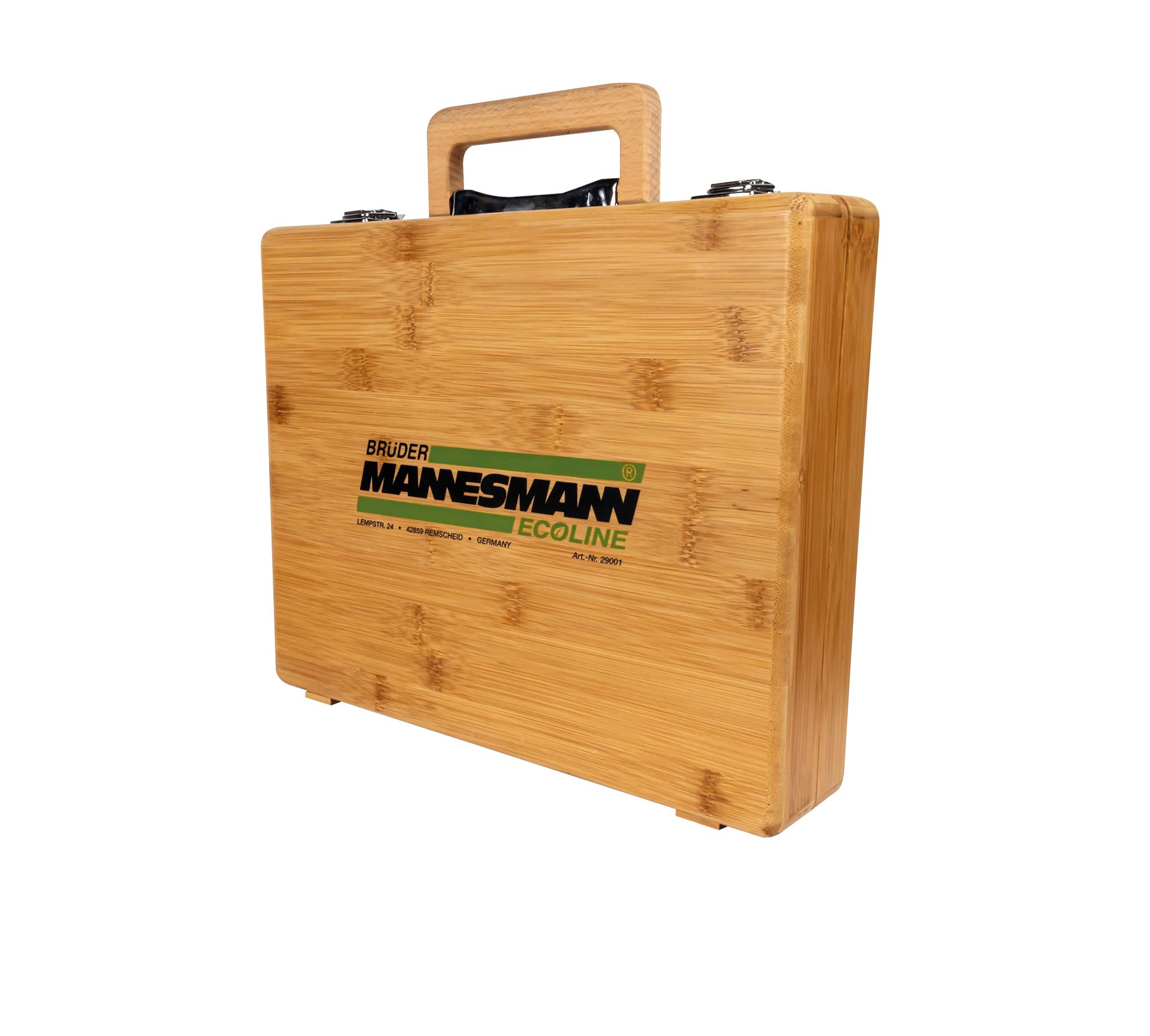 Brüder Mannesmann Werkzeuge M29001 TLG. Werkzeugkoffer 24-Piece Set. Bamboo Tool Box