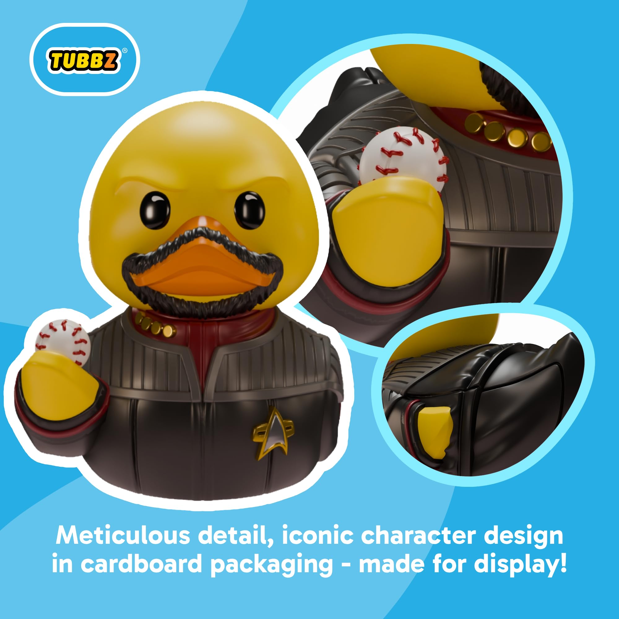 TUBBZ Boxed Edition: Star Trek - Benjamin Sisko Cosplaying Rubber Duck Vinyl Figure, Benjamin Sisko (Boxed), 3.54 inches tall - Image 2
