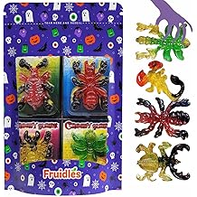 Halloween Large Creepy Gummy Candy, Soft Chewy Gummy Candies, 4 Gummies per Pack (16-Large Gummies)