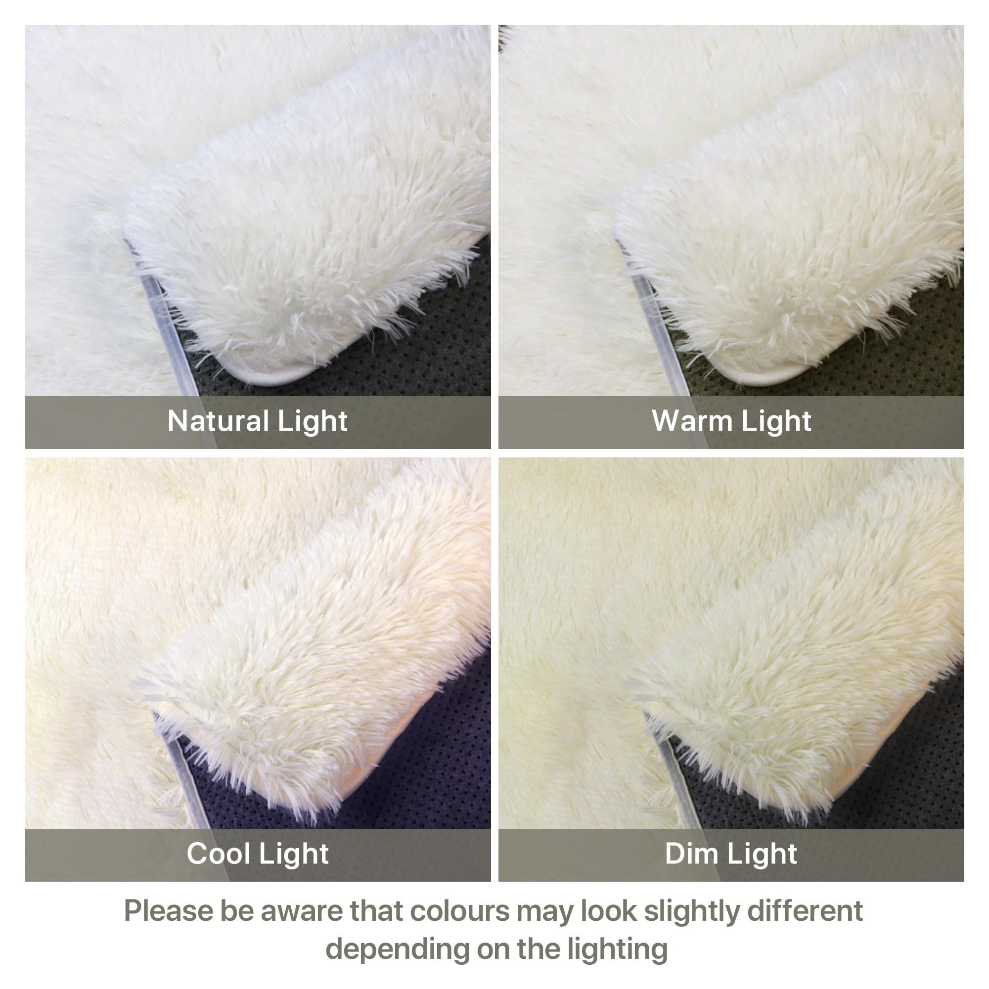 BEIMO Fluffy Woonkamer Vloerkleed 160x230cm, Hoogpolig Shaggy Tapijt, Zacht Faux Fur Vloerkleed, Niet Verharend, Fluffy Tapijt voor Slaapkamer, Grijs