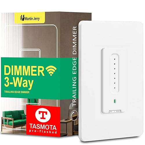 TASMOTA - Interruptor de atenuación inteligente de 3 vías de Martin Jerry | Panel de control táctil, el interruptor de luz de atenuación de borde