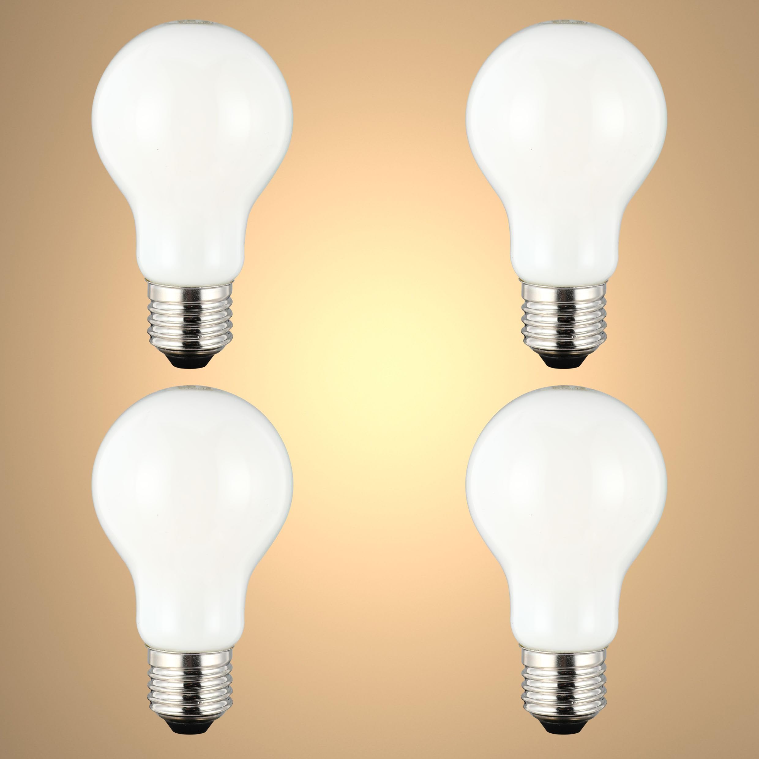 TEKLED® A60 GLS NONDIMMABLE Filament LED Bulbs, 4000k - Cool White, 55 Watt
