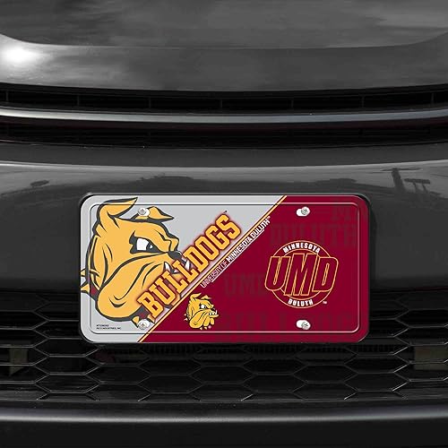 Miniatura 90 de NCAA etiqueta de metal para auto, negro