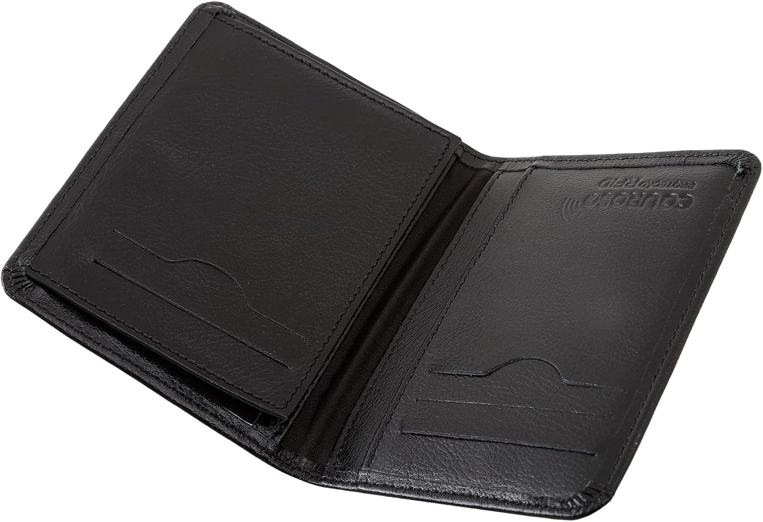Carteira Masculina Couro Legítimo Proteção RFID RG CNH Cartões Notas Couro50 620
