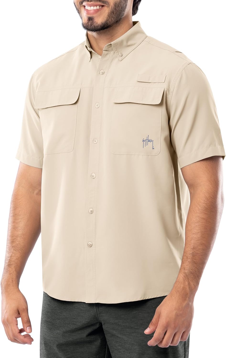 Guy Harvey Men's Short Sleeve Performance Fishing Shirt - Image 3