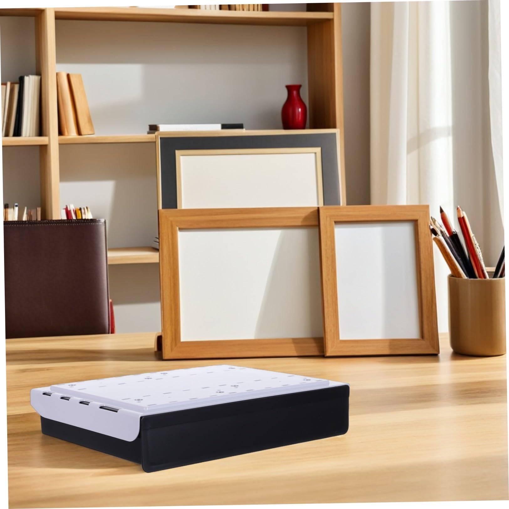 OSALADI Organizer da Scrivania Portaoggetti Salvaspazio Tavolo Cassetto in Plastica Resistente per Ufficio e Casa