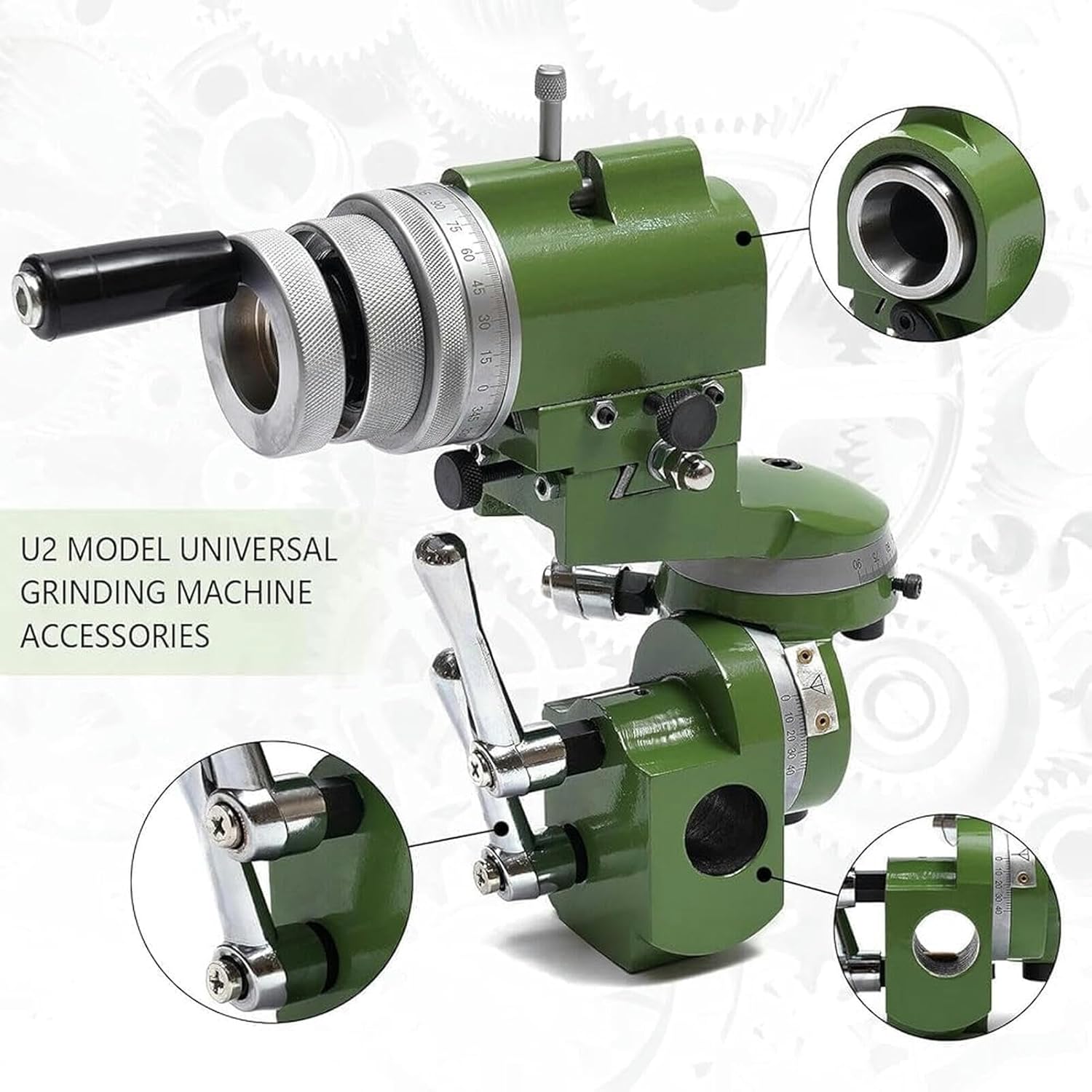 U2 25mm Multifunctional Grinding Stand, Cutter Grinder Machine Sharpener Tool, with Accurate Scales and Adjustment Knobs, for Workshop/Factory/Lathe