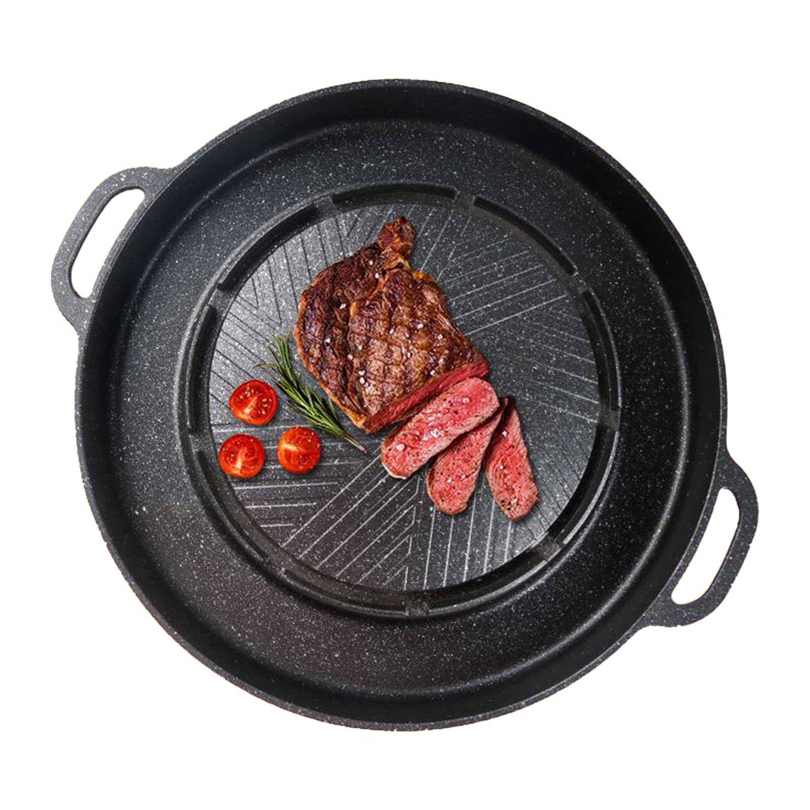 Patelnia Grill Do Płyty Grzewczej I 2w1 Nieprzywierająca Patelnia Grill
