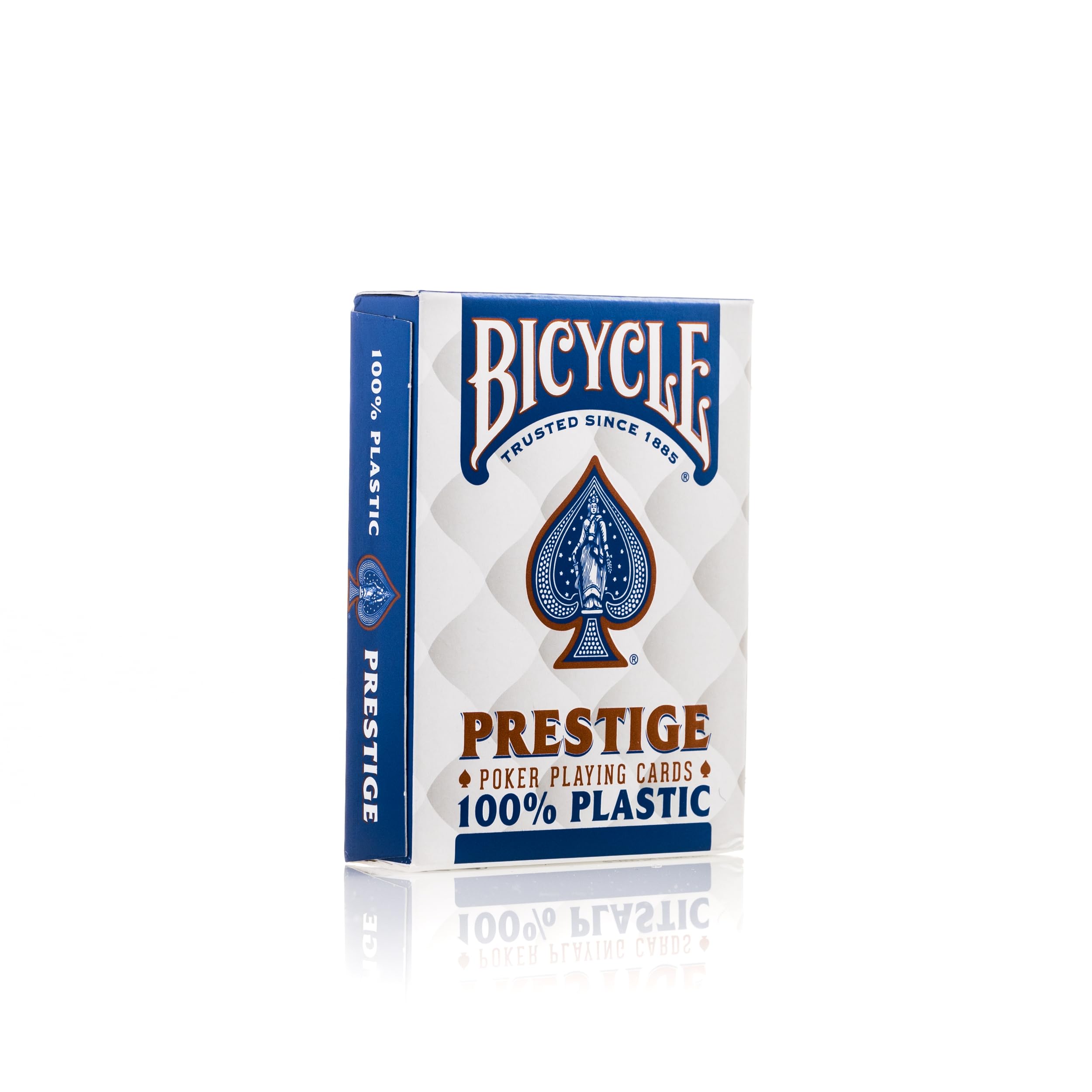 BICYCLE F44100 Prestige 100% Plastic Profesional Poker Playing Cards. Casino Quality, 62. 5 x 88 mm(Assorted colors )